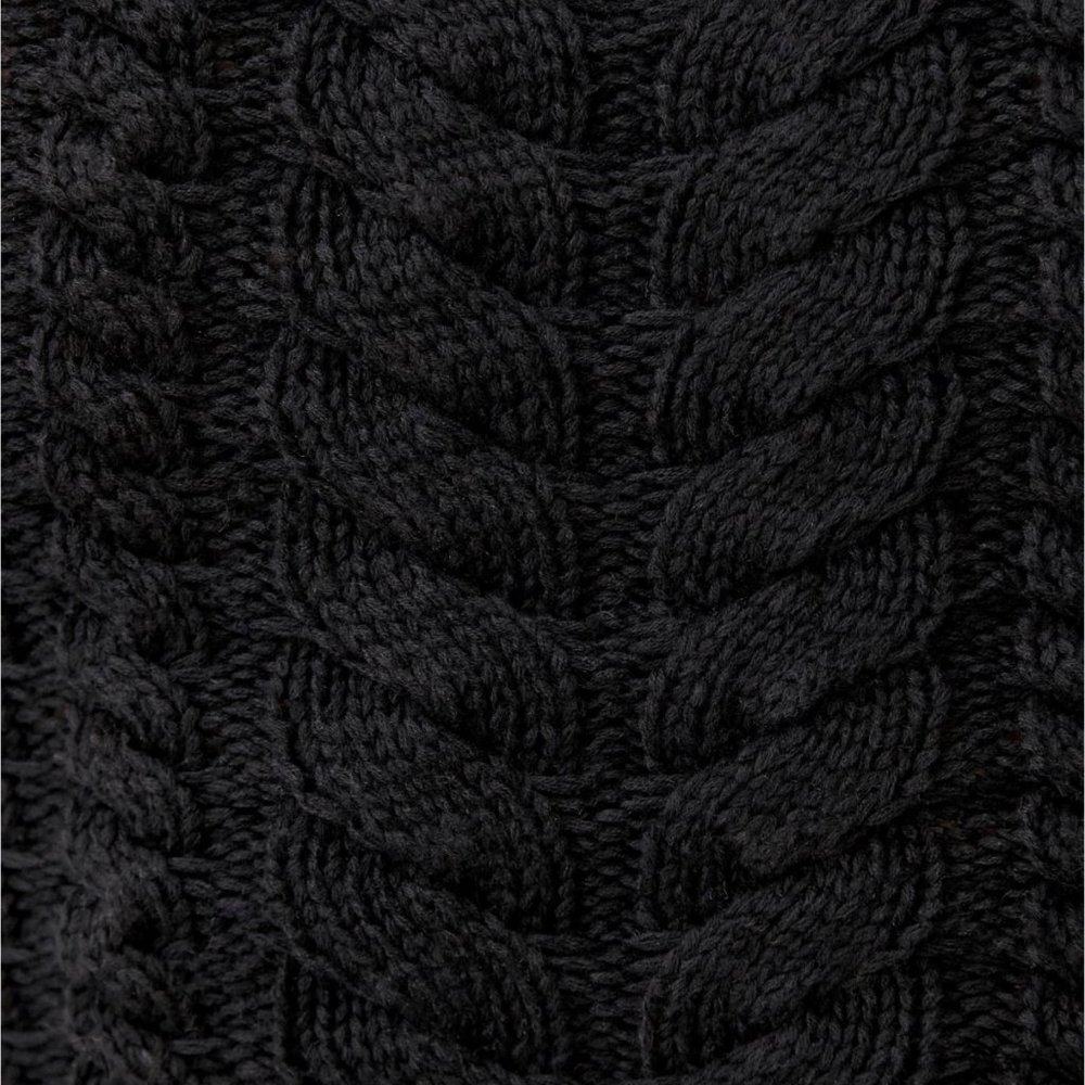 reformation italo cotton cable knit jogger set black - Picture 7 of 9